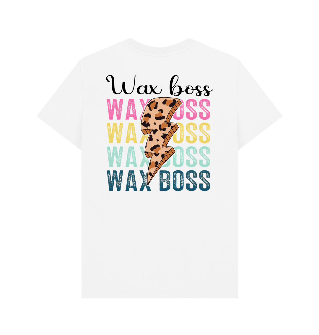 White BACK DESIGN - WAX BOSS CHEETAH LIGHTNING